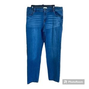 Simply Noelle Jeans Whisker Distressed Design Size 12